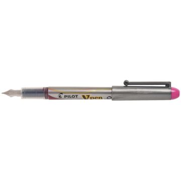 Stylo plume jetable V-Pen rose
