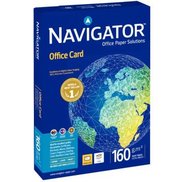 Paquet de 250 feuilles format A4 160g blanc NAVIGATOR