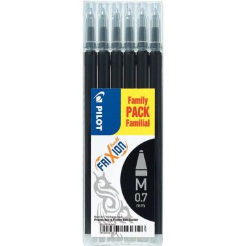 Étui de 6 recharges Frixion noires