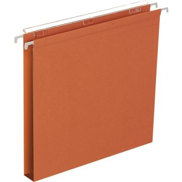 Paquet de 25 dossiers suspendus en kraft recyclé 230g pour tiroir, dos 30 mm