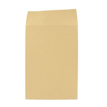 Carton de 250 pochettes kraft 229x324mm 120g soufflet 30mm bande siliconée