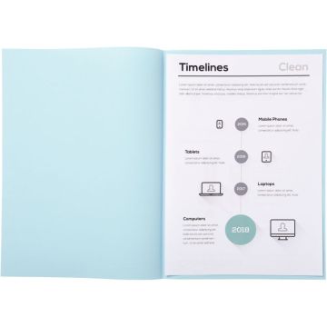 Paquet de 250 sous-chemises 60g format 22x31 cm bleu clair