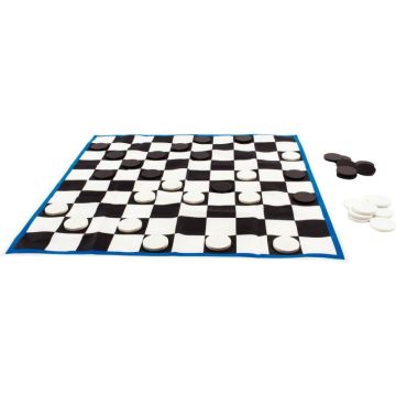 Jeu de dames XXL en tissu