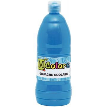 Flacon de 1 L de gouache liquide coloris cyan
