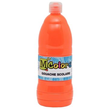Flacon de 1 L de gouache liquide coloris orange