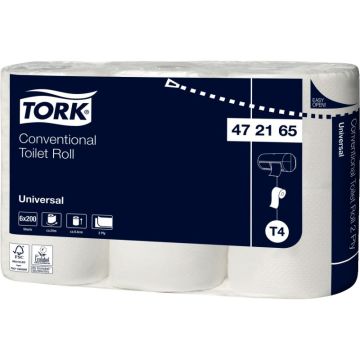 Lot de 6 rouleaux papier hygiènique Universal 2 plis