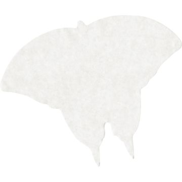 Sachet de 48 papillons en papier diffuseur blanc format 23 x 18 cm