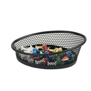 Pot à trombonnes MESH en métal noir