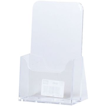 Porte-brochures vertical 1 compartiment 1/3 de 210x297mm transparent