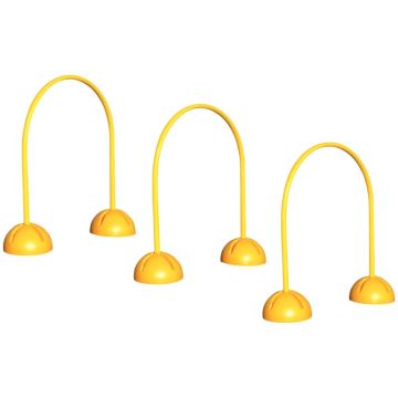 Lot de 3 arcs en PVC tunnel hauteur 70cm