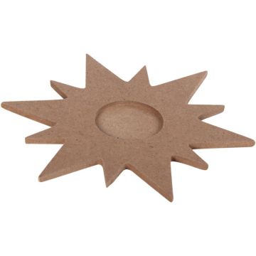 Lot de 10 supports forme étoile pour bougie