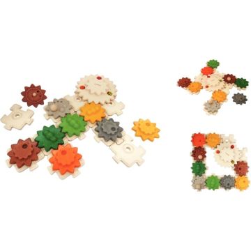 Puzzle et engrenages en bois PLAN TOYS