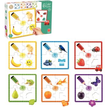 Boite de 6 Color puzzles, 30 pièces