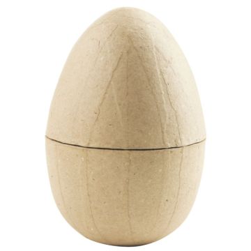 Lot de 5 boites œufs de Pâques en carton brun