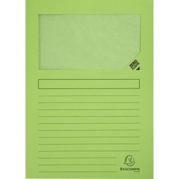 Paquet de 100 pochettes coin papier FOREVER 130g, vert tilleul