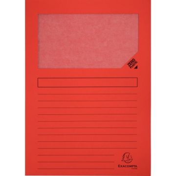 Paquet de 100 pochettes coin papier FOREVER 130g, rouge