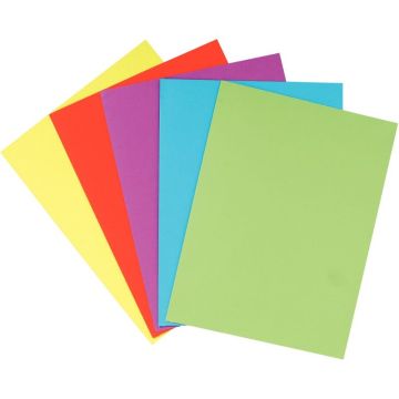 Paquet de 25 chemises double poche en carte 210g, coloris assortis