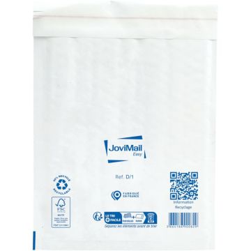 Carton de 100 pochettes blanches bulles d'air 180x260mm