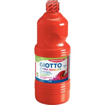Flacon de 1L de gouache liquide GIOTTO coloris rouge vermillon