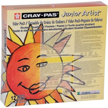 Boîte de 432 pastels à l'huile Cray-Pas Junior 8mm assorties