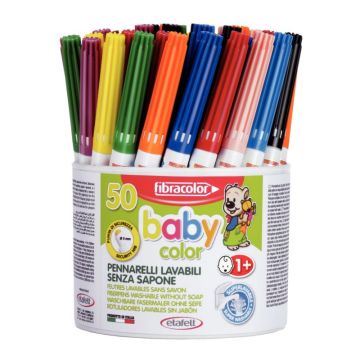 Pot 50 feutres Baby Color assortis