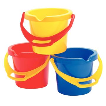 Lot de 6 seaux hauteur 16cm dimaètre 20cm