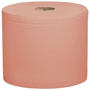 Lot de 2 bobines d'essuyage industriel 1000 feuilles saumon
