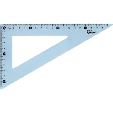 Equerre 60° 21cm incassable STUDY