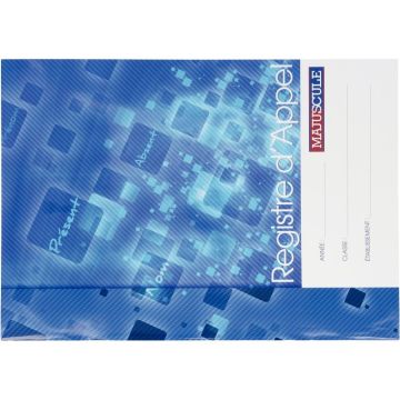 Registre d'appel journalier non découpé à la marque Majuscule