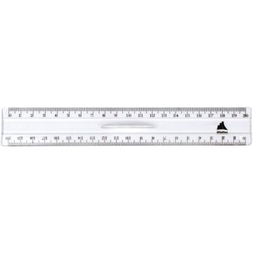 Double décimètre en plastique cristal