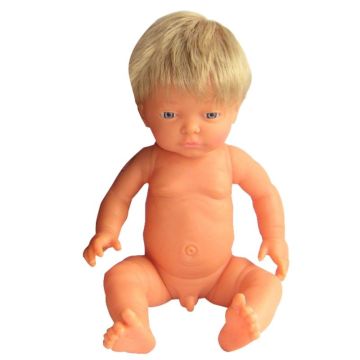 Poupée garçon européen avec cheveux 42 cm