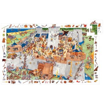 Puzzle d'observation 100 pièces, le château fort