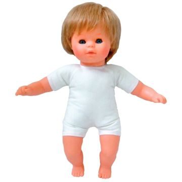 Poupon garçon européen avec cheveux corps tissu 32 cm