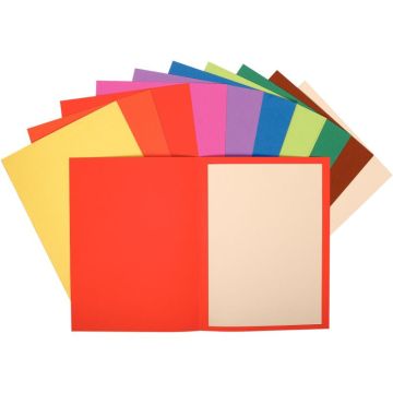 Paquet de 100 sous-chemises FLASH en carte recyclée 80g, coloris assortis