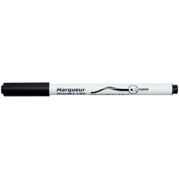 Marqueur tableau blanc pointe ogive 4mm noir