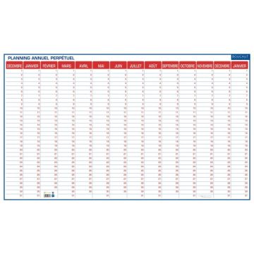 Planning 14 mois perpétuel souple