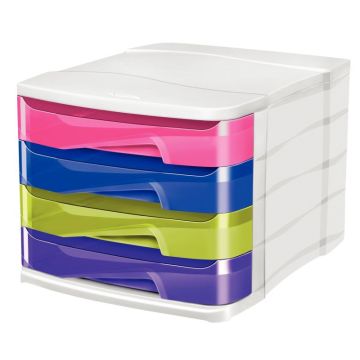 Module 4 tiroirs HAPPY multicolore