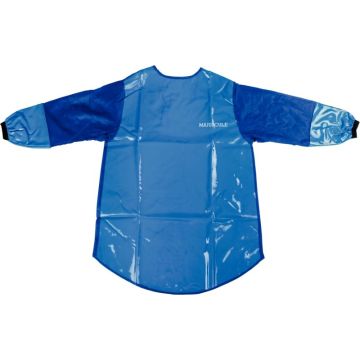 Tablier enfant modèle 6 - 8 ans, en toile cirée coloris bleu