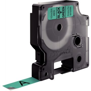 Recharge DYMO D1 12 mm x 7 m impression noir support vert