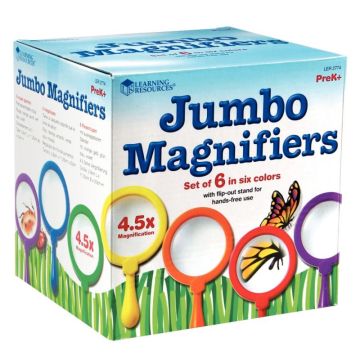 Boîte de 6 loupes x4,5 coloris assortis