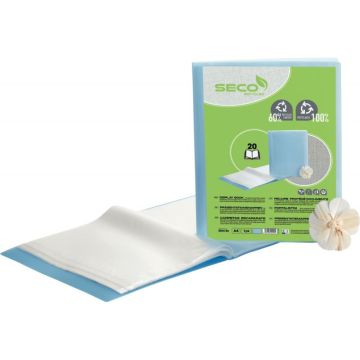 Protège-documents 40 vues SECO bleu translucide