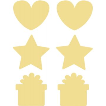 Pack de 36 stickers à gratter, format 17 x 22 cm