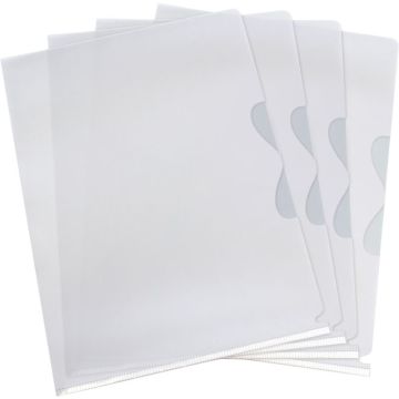 Paquet de 10 pochettes coin en PVC 14/100ème, incolore