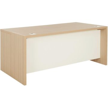 Bureau simple Brabant L200xH75xP90cm chêne structuré/blanc