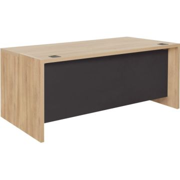 Bureau simple Brabant L200xH75xP90cm chêne du bocage/anthracite